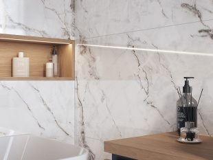 Керамогранит Cersanit Crema полированный белый арт. A17420 (60x120) ректификат